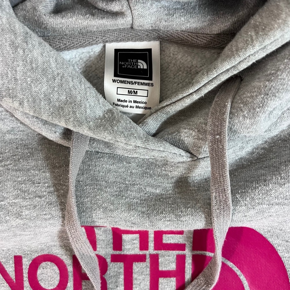 The North Face Women's M Gray Pink Half Dome Pullover Hoodie Gorpcore - Picture 3 of 12